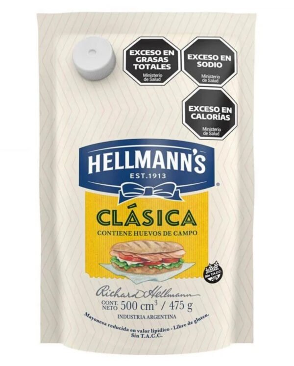 HELLMANS MAYO CLASICA X 475 GR