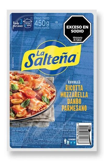 LA SALTEÑA RAVIOLES 4 QUESOS X 450GR