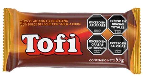 TOFI CHOCOLATE CON LECHE X 55GR