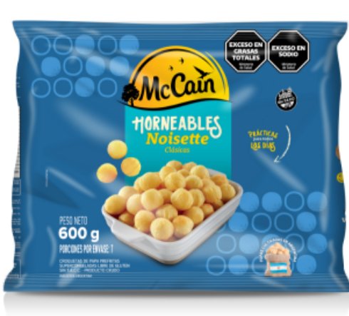 MC CAIN PAPAS NOISETTE HORNEABLES X 600GR