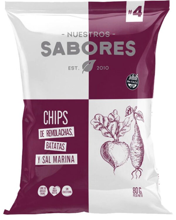 NUESTROS SABORES REMOLACHA Y BATATA X 80GR
