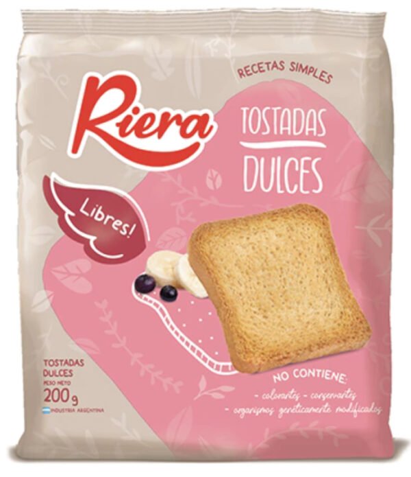 RIERA TOSTADAS DULCES X 200GR