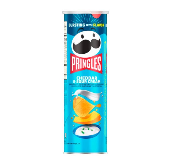 PRINGLES CHEDDAR & SOUR CREAM X 158 GR