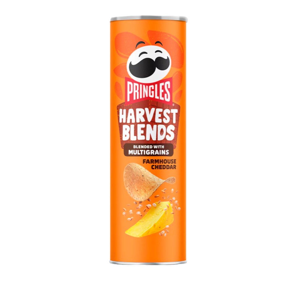 PRINGLES HARVEST BLENDS CHEDDAR X 158 GR