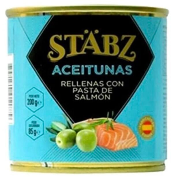 STABZ ACEITUNAS RELLENAS DE SALMON 200G