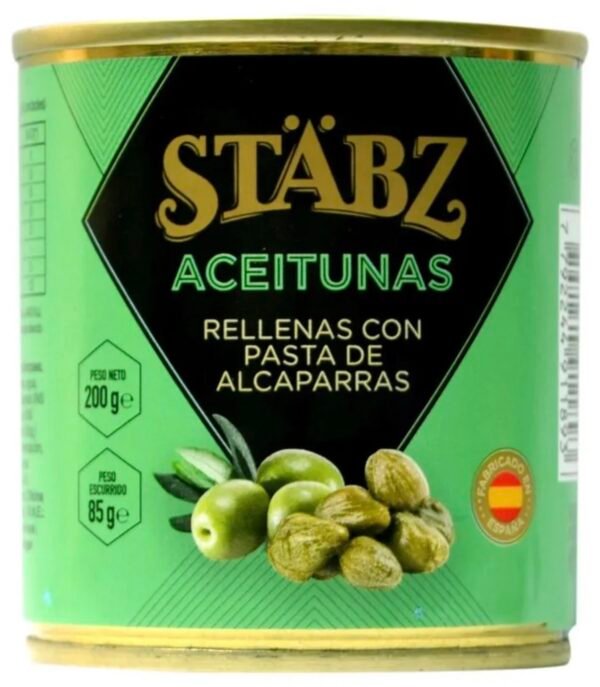 STABZ ACEITUNAS RELLENAS DE ALCAPARRAS 200G
