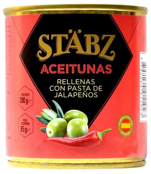STABZ ACEITUNAS RELLENAS DE JALAPEÑO 200G