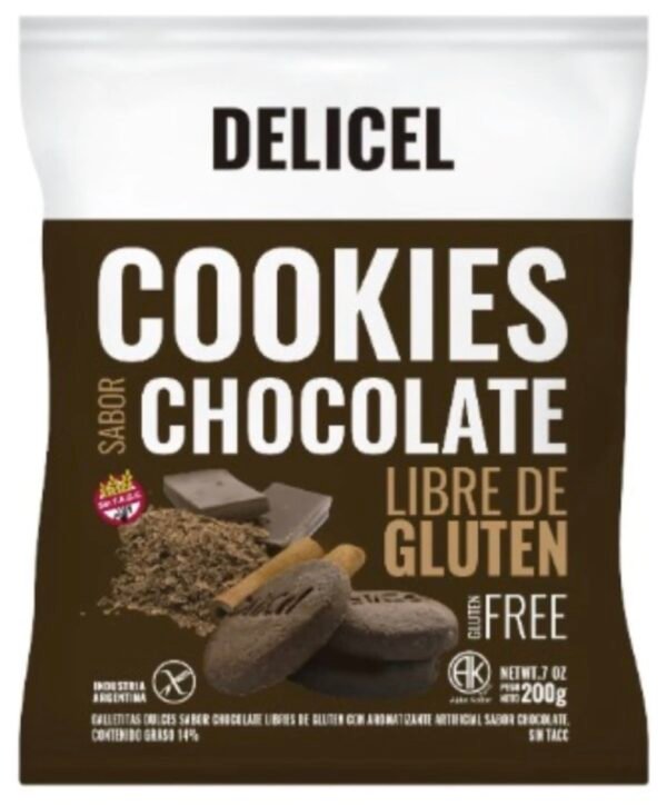 DELICEL COOKIES SABOR CHOCOLATE 200G