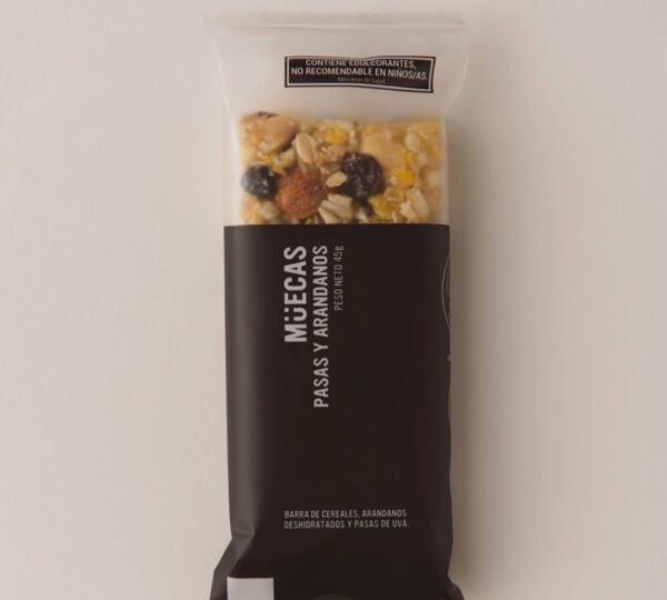 MUECAS BARRA DE CEREAL PASAS Y ARANDANOS