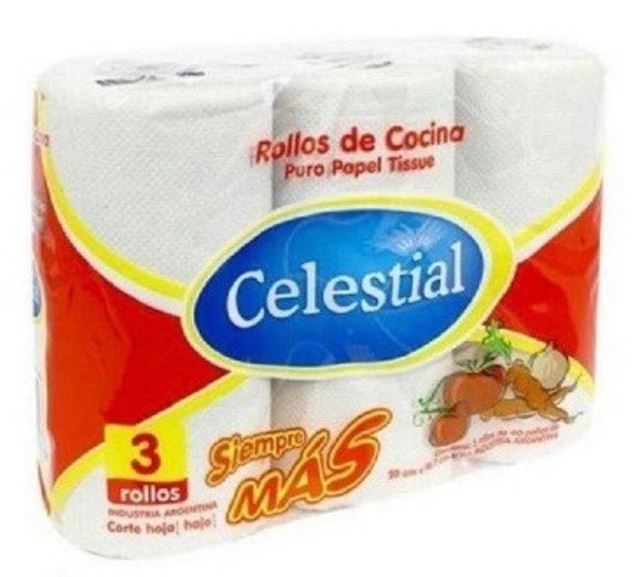 CELESTIAL ROLLO DE COCINA X3