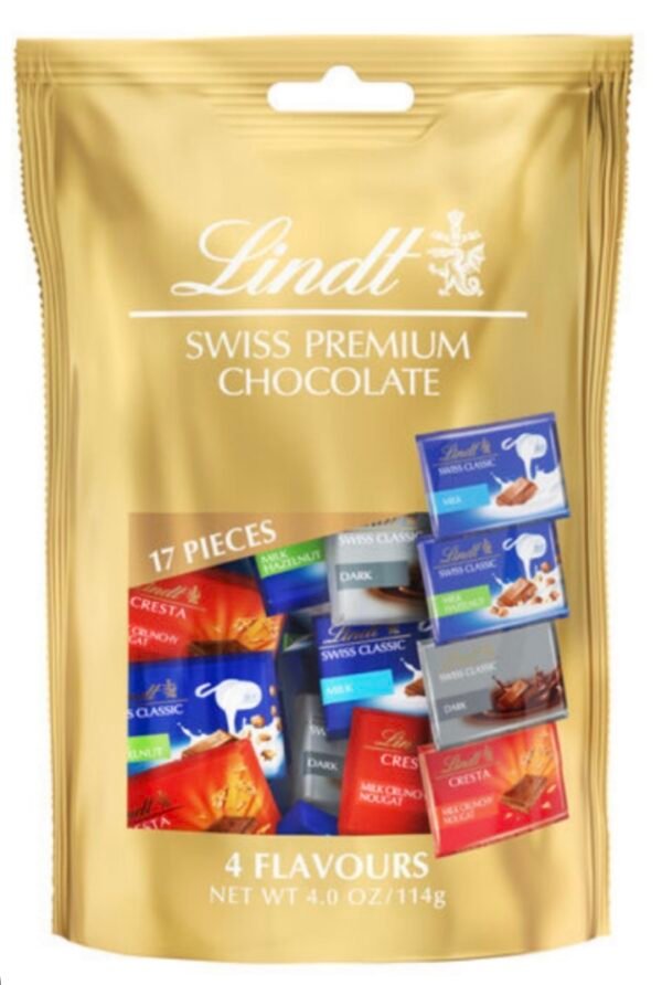 LINDT 4 FLAVOURS 114G 17U