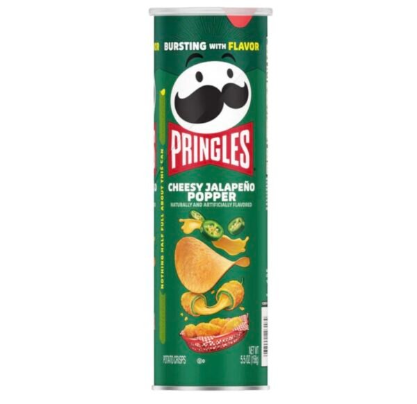 PRINGLES CHEESY JALAPEÑO POPPER 158G