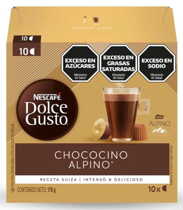 NESCAFE DG CAPSULA CHOCO ALPINO X 10 UN