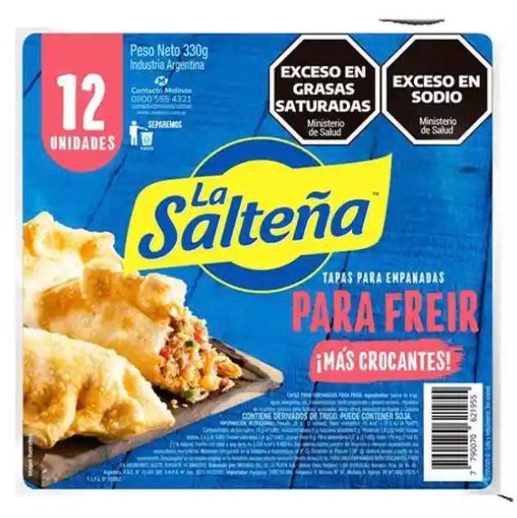 LA SALTEÑA TAPAS EMPANADAS PARA FREIR X 12UN