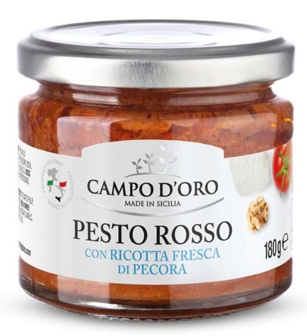 CAMPO D ORO PESTO ROSSO 180GR SIN GLUTEN